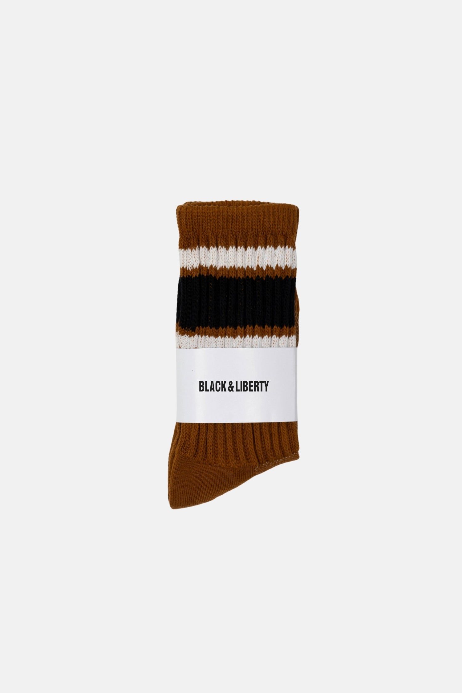COLLEGE SOCKS BROWN