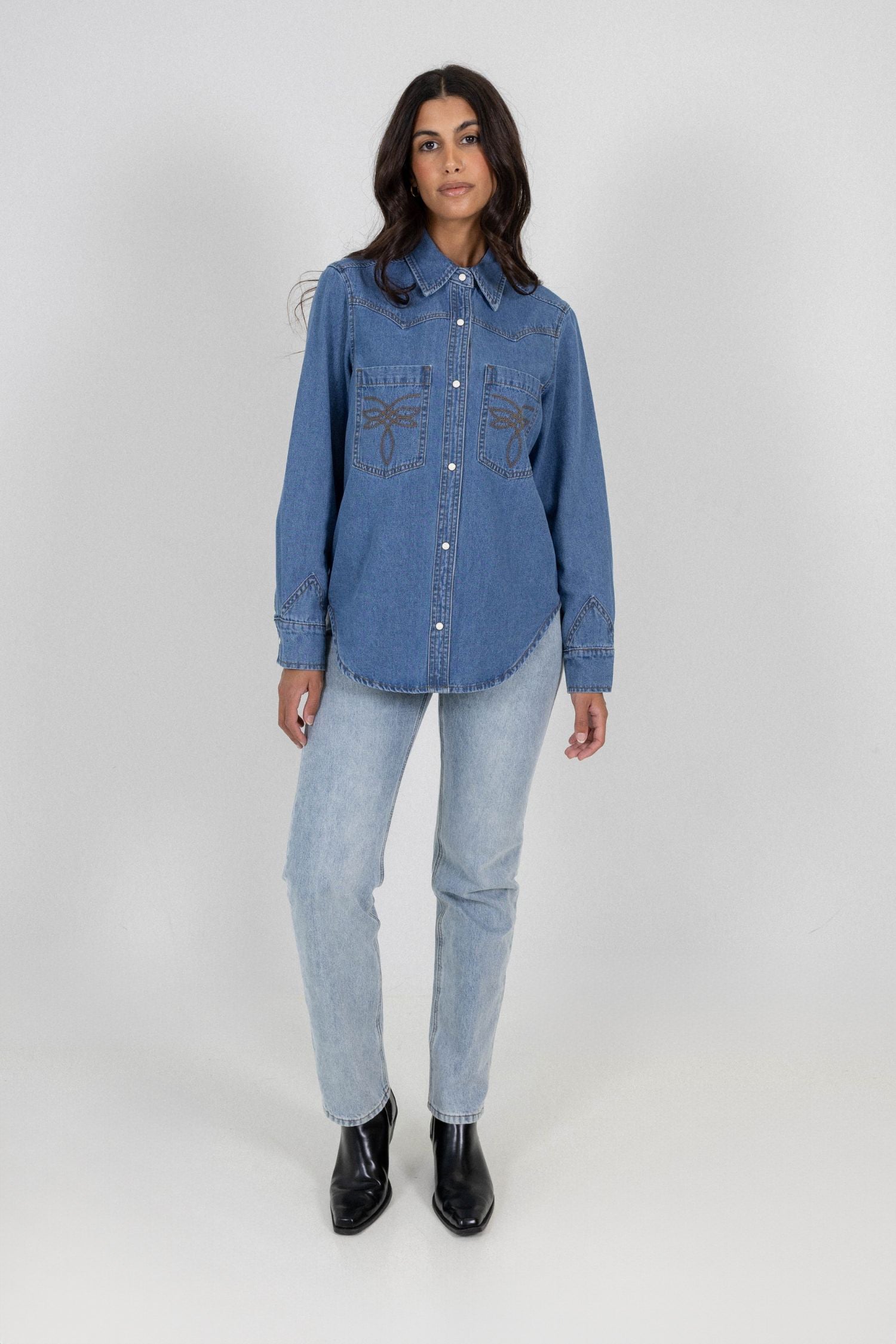 DAKOTA DENIM SHIRT - LIGHT BLUE