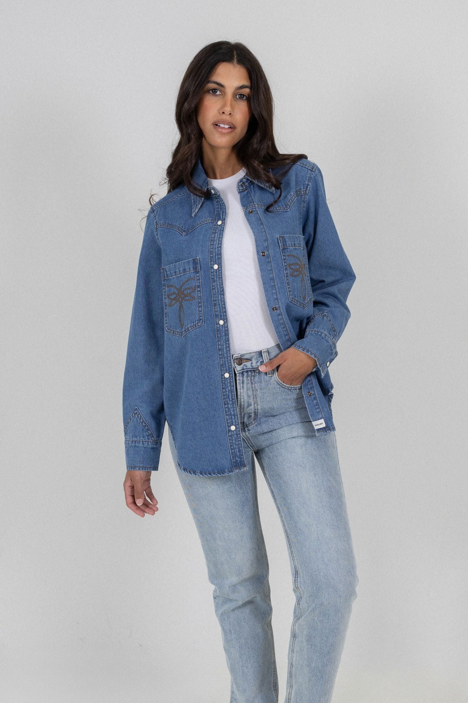 DAKOTA DENIM SHIRT - LIGHT BLUE