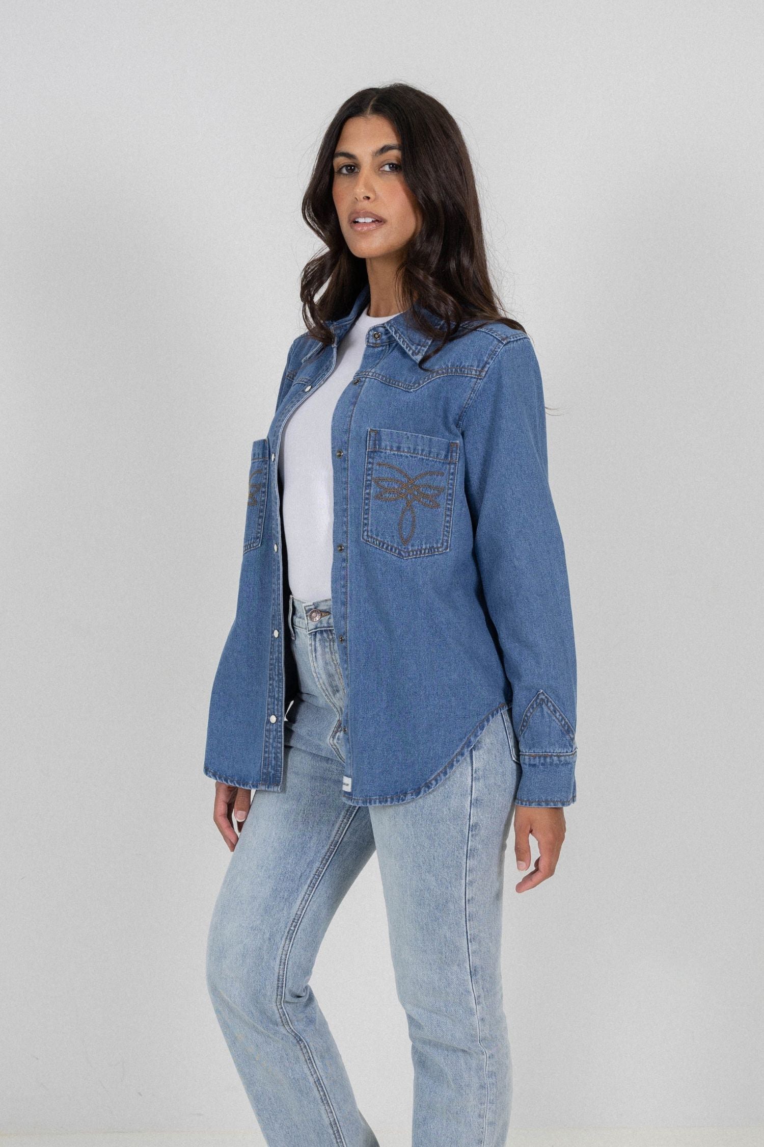 DAKOTA DENIM SHIRT - LIGHT BLUE