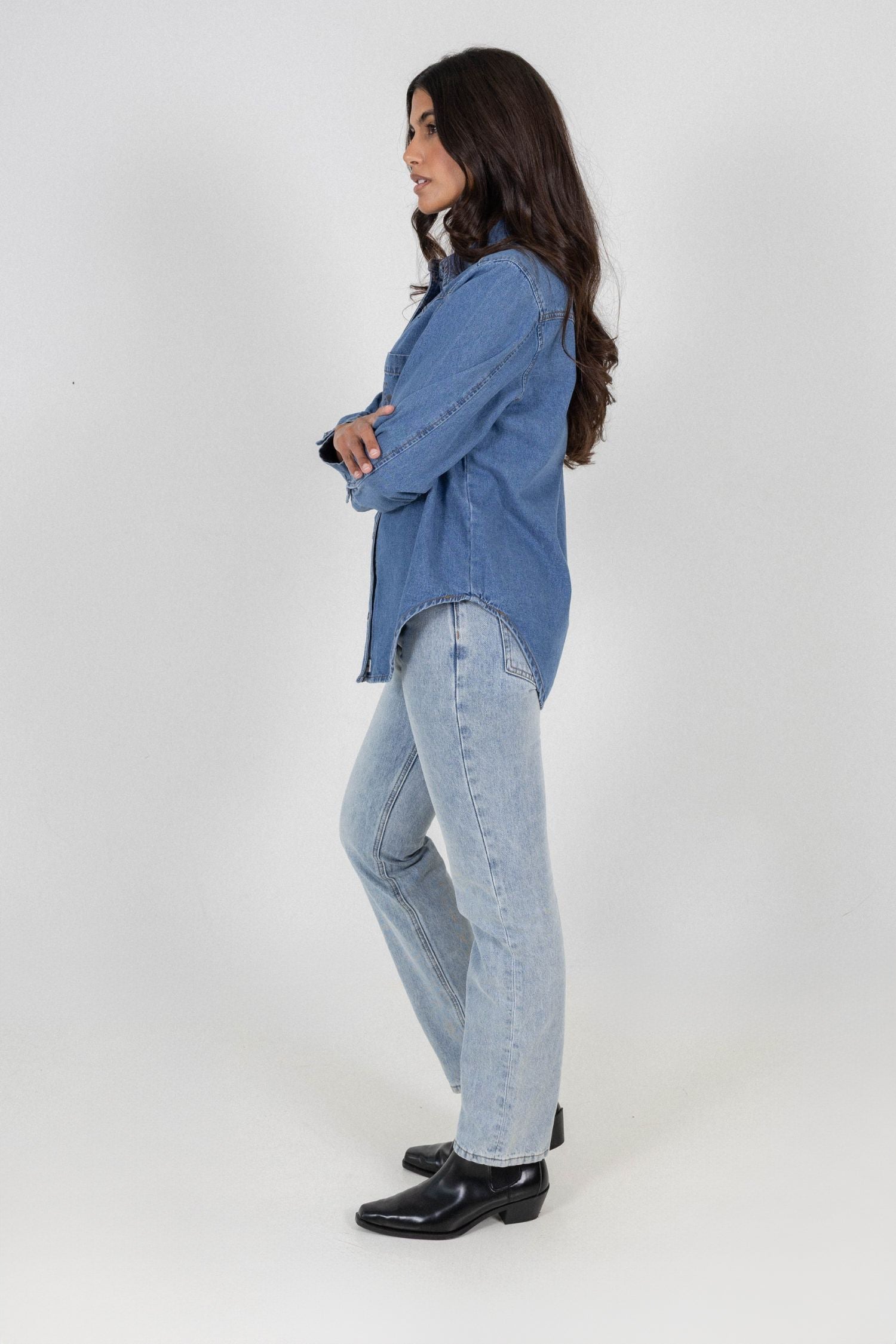 DAKOTA DENIM SHIRT - LIGHT BLUE