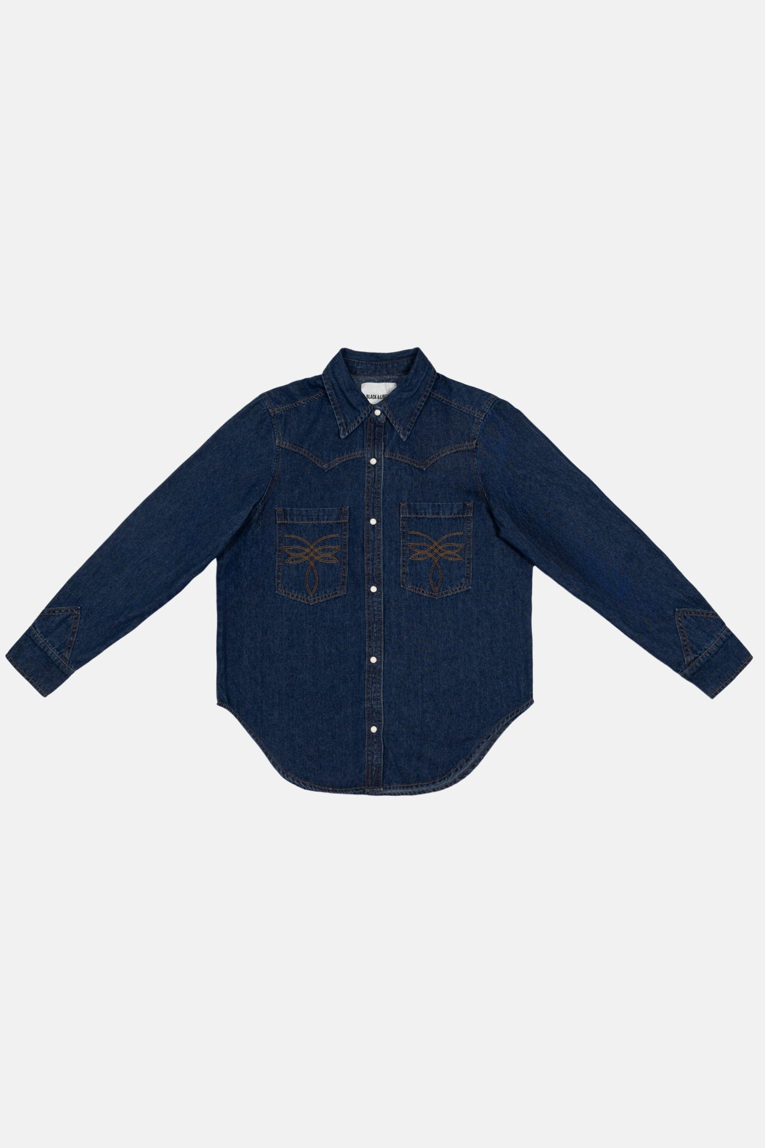 DAKOTA DENIM SHIRT - DARK BLUE