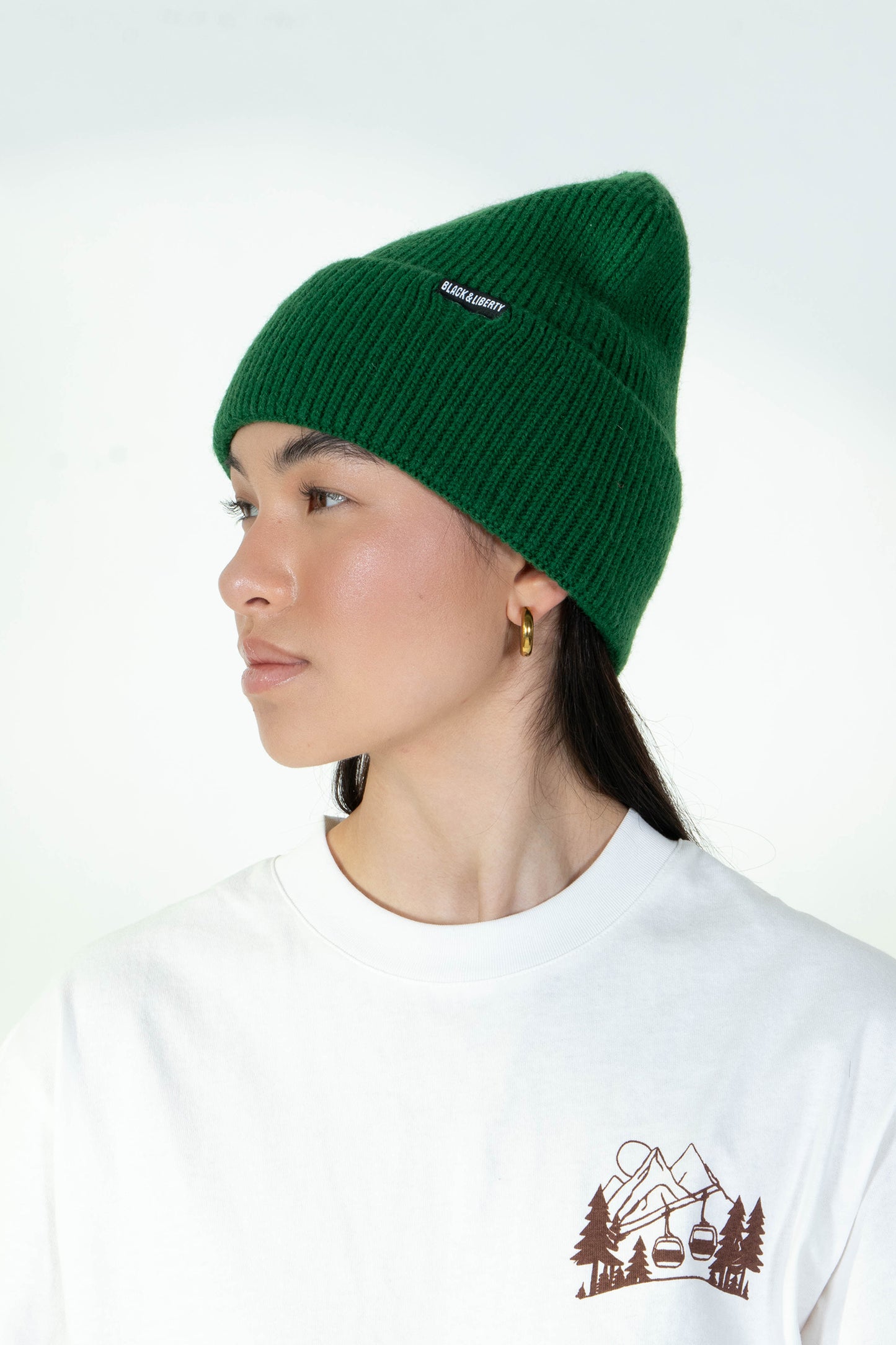 FOREST RIB KNIT BEANIE