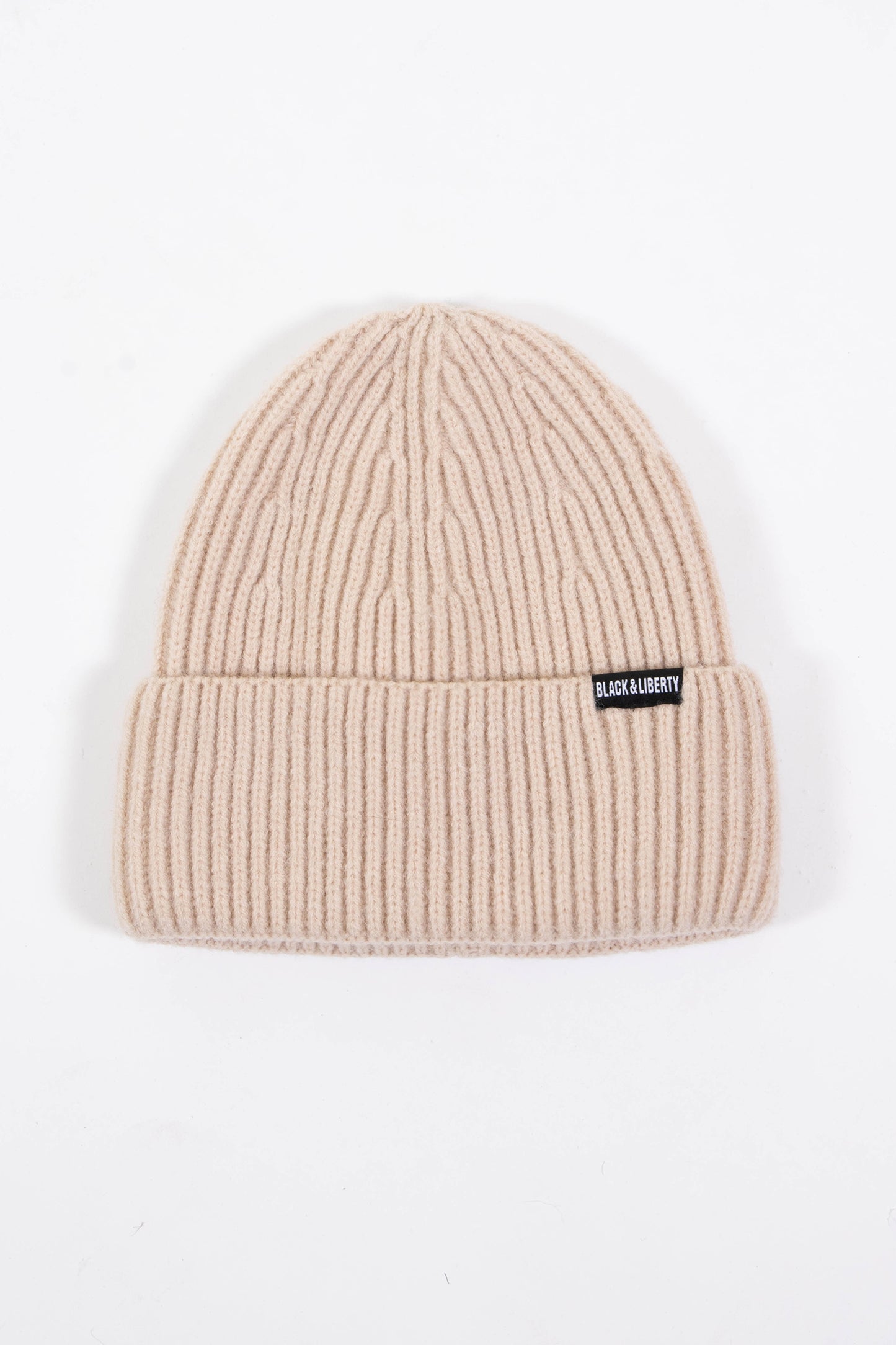 OATMEAL RIB KNIT BEANIE