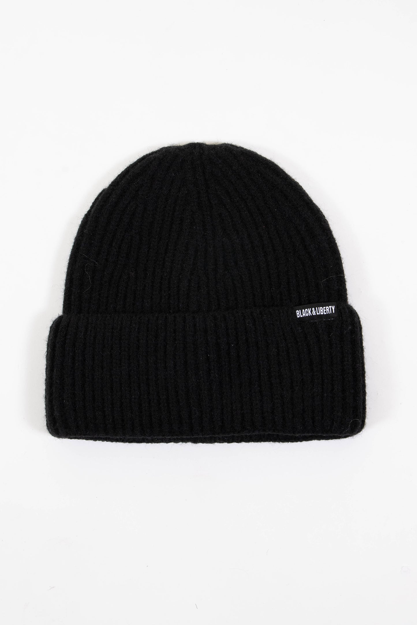 ONYX RIB KNIT BEANIE