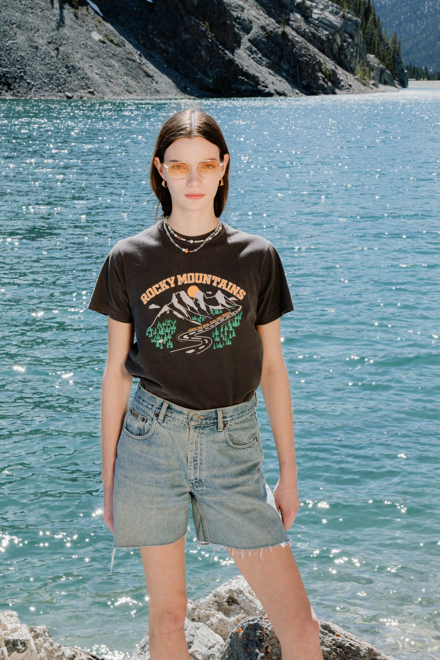Rockies Tee - Vintage Black