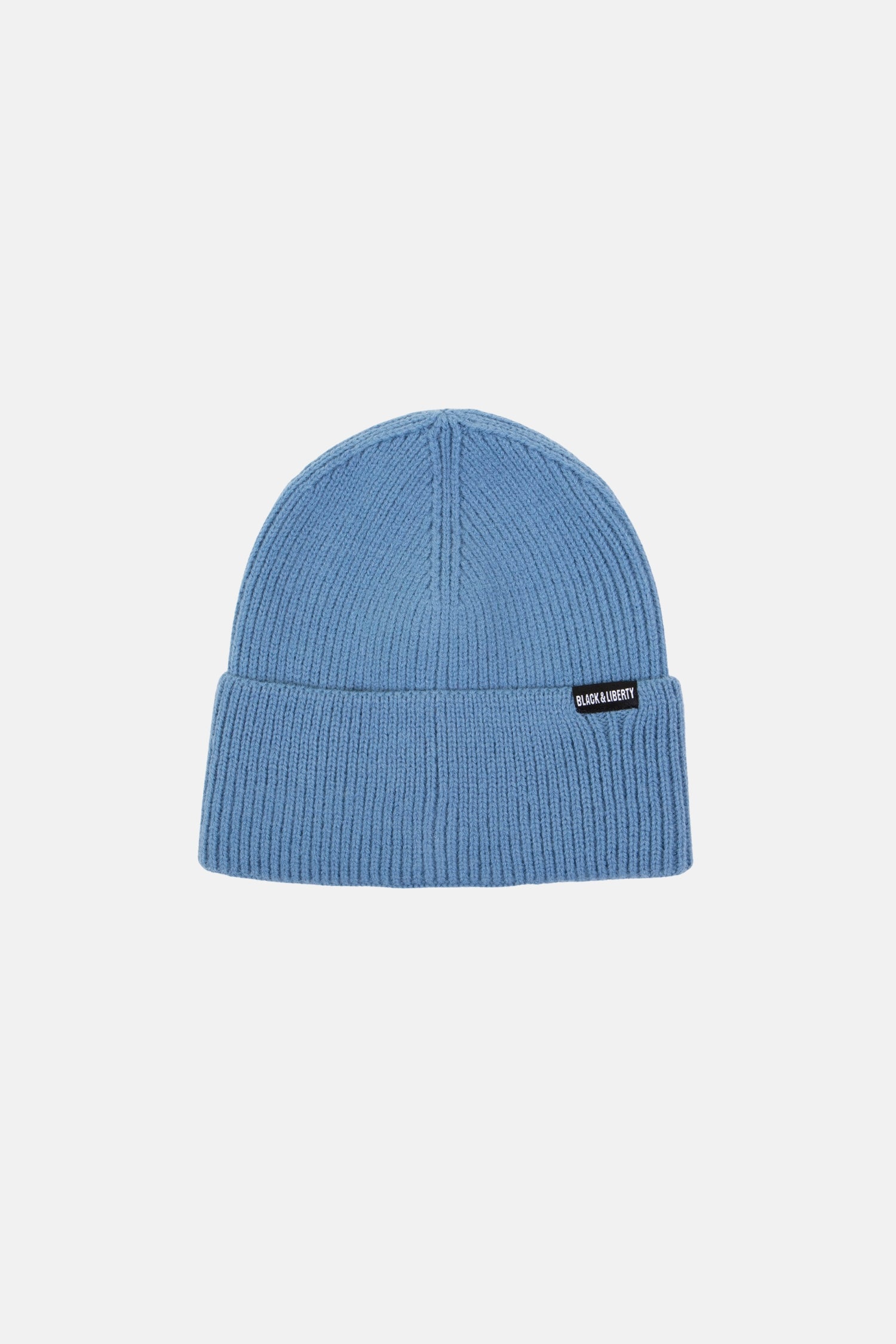 CERULEAN RIB KNIT BEANIE