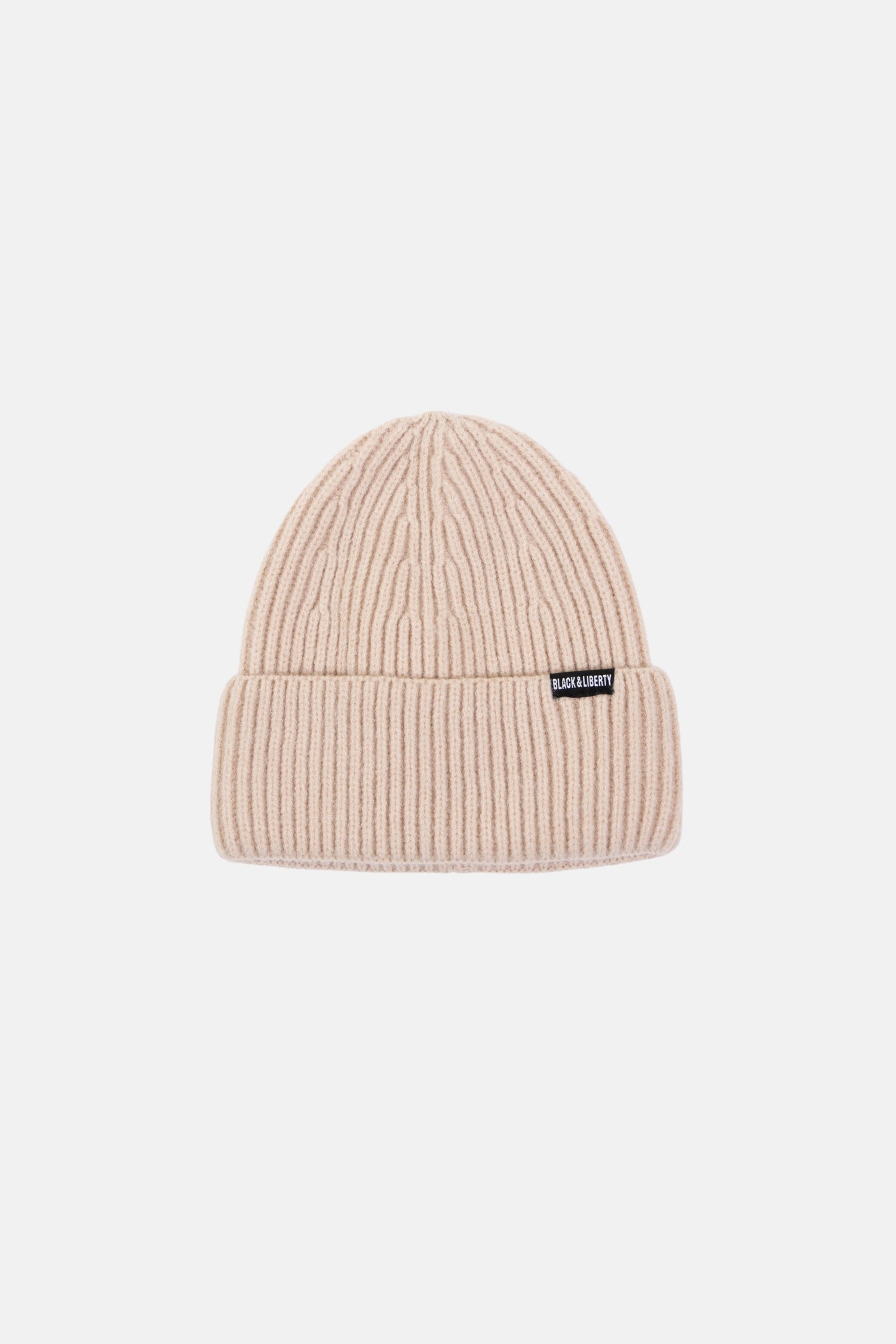 OATMEAL RIB KNIT BEANIE