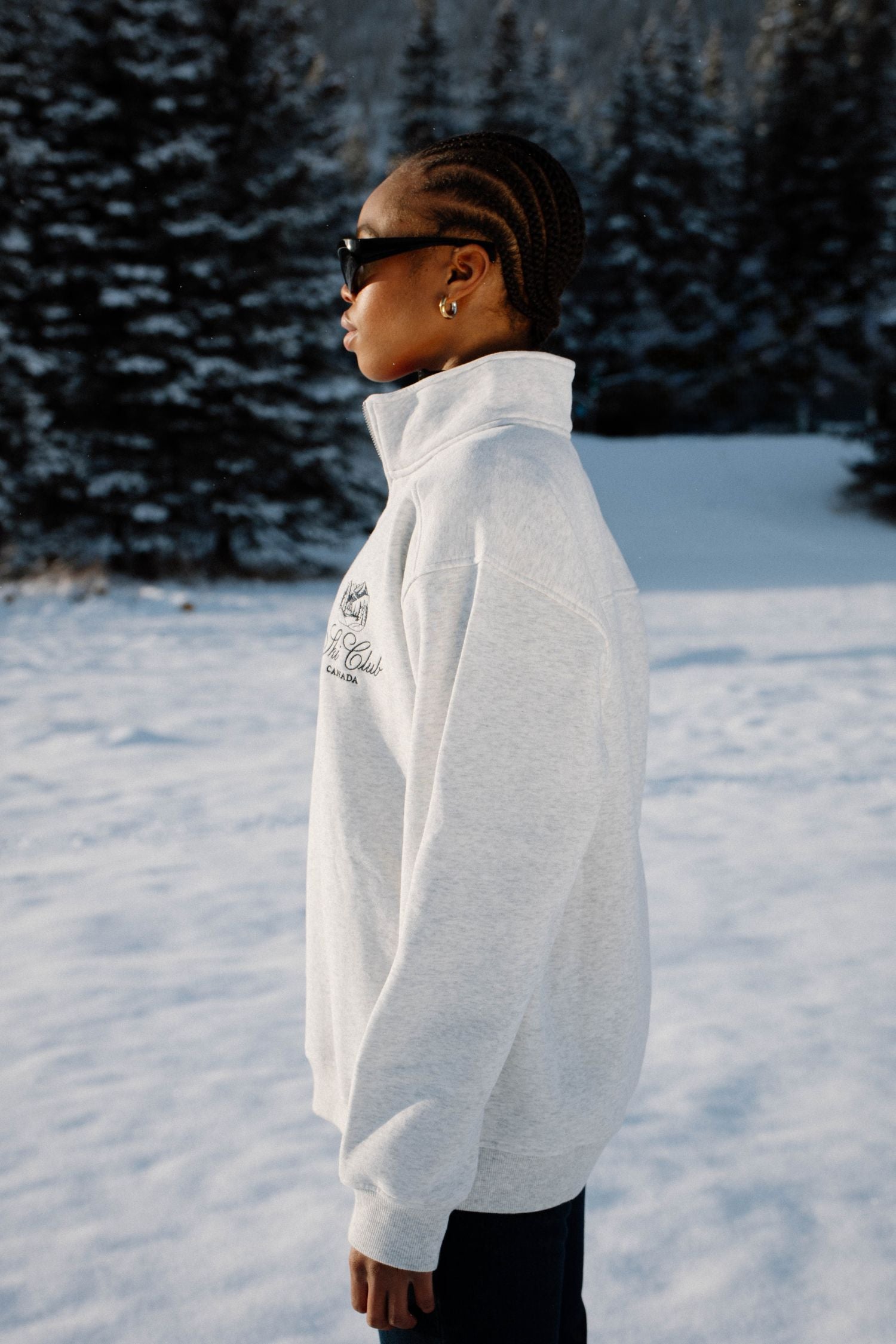 SKI CLUB ZIP SWEATSHIRT