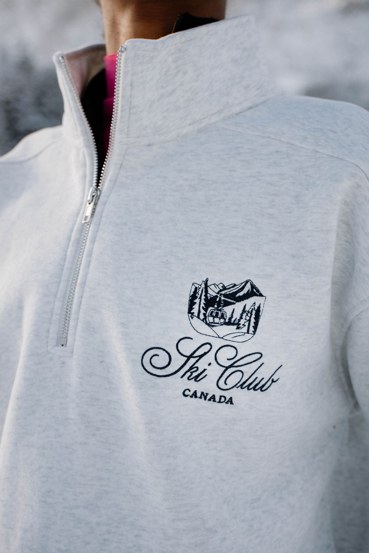 SKI CLUB ZIP SWEATSHIRT