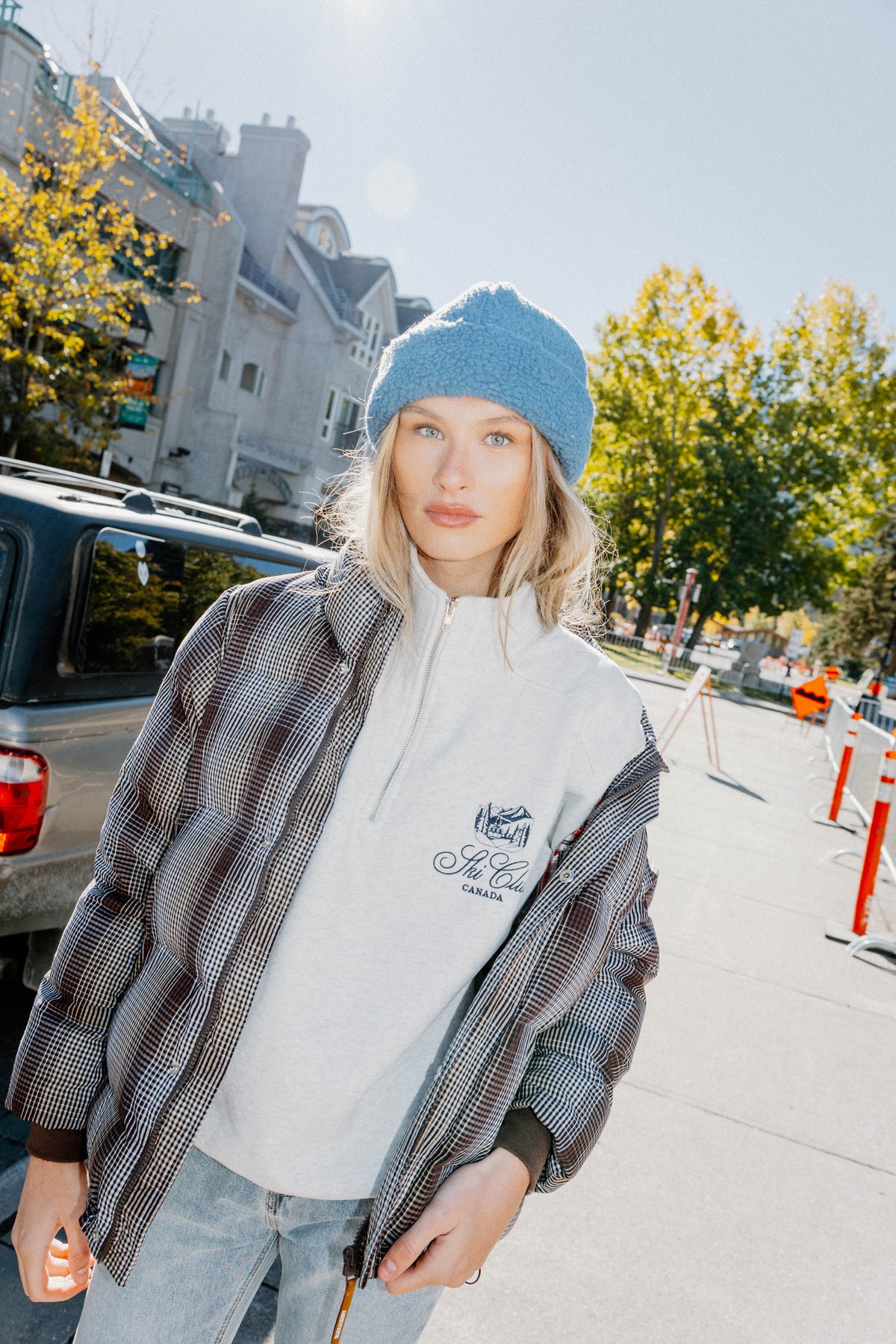 SKI CLUB ZIP SWEATSHIRT