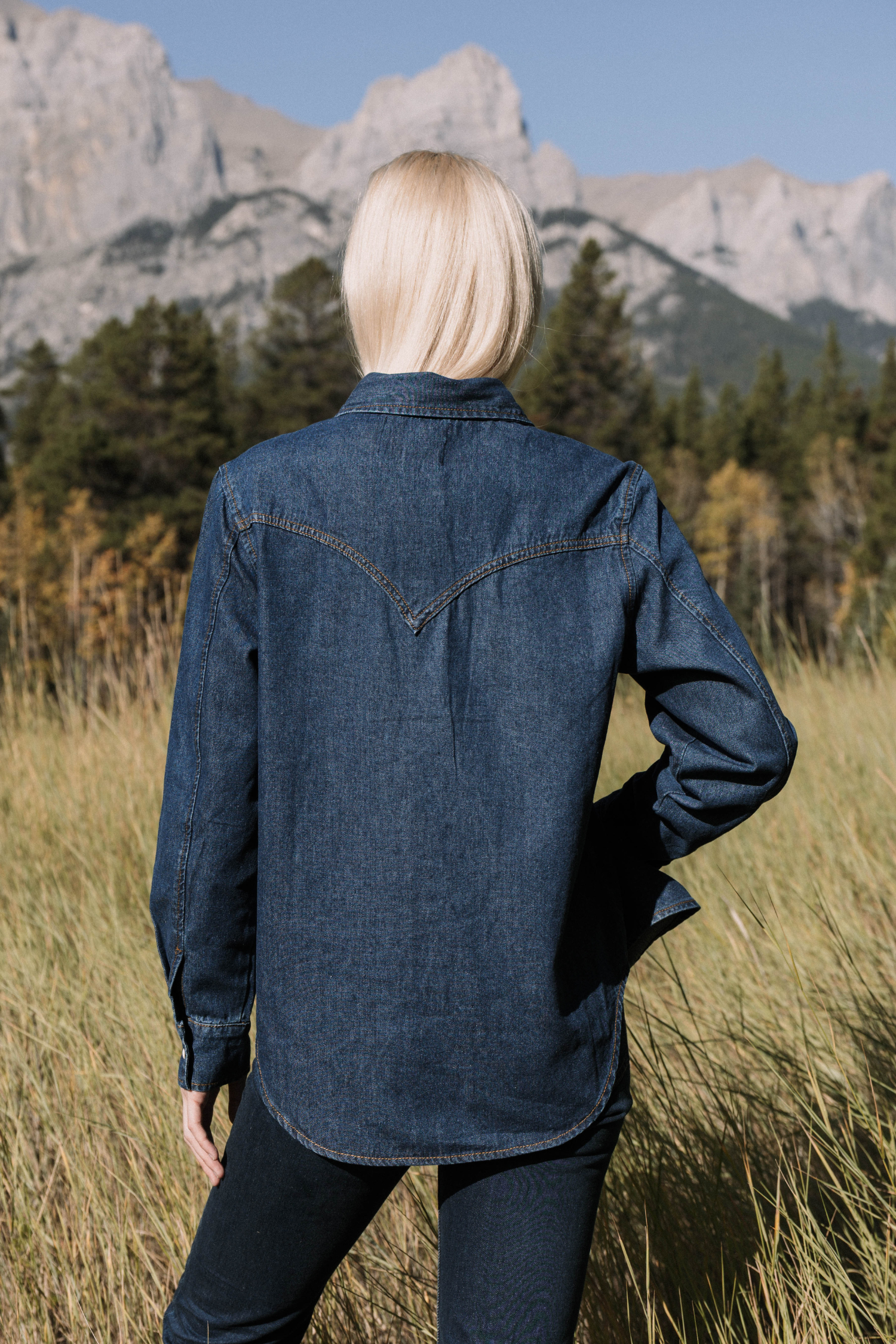 DAKOTA DENIM SHIRT - DARK BLUE